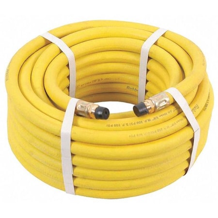 3/8" ID x 100 ft Nitrile Air Hose 300 PSI YL by USA Speedaire Air Compressor Multipurpose Air Hoses
