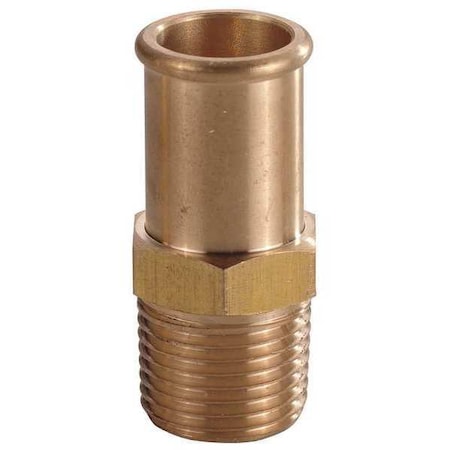 Hose Barb 1 In Barb 3/4 In MNPT Brass by USA Value Brand Pneumatic Push On Hose Fittings
