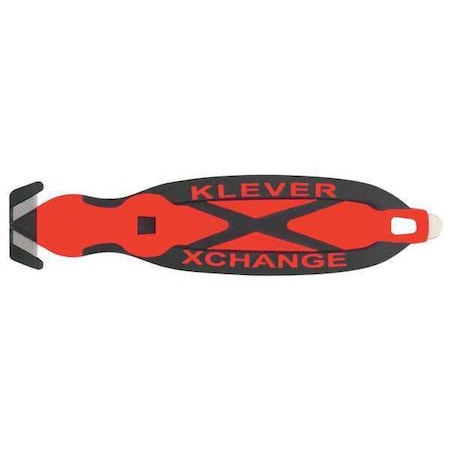 Safety Cutter 6 1/2 in. Black/Red by USA Klever Utility Knives