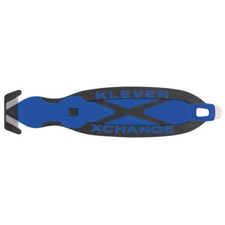 Safety Cutter 6 1/2 in. Black/Blue by USA Klever Utility Knives