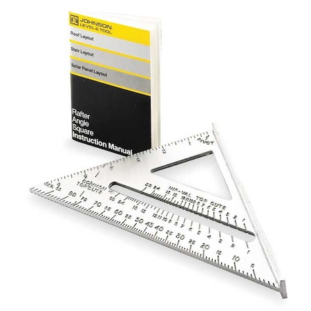 Rafter Angle Square 7 In Aluminum by USA Johnson Carpenter's & Mechanic's Pencils