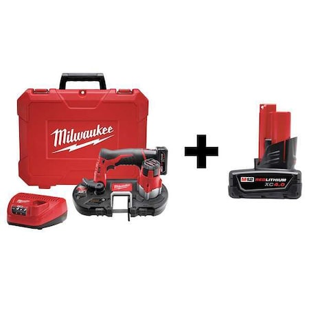 Cordless Band Saw Kit 12V W/Add Bat by USA Milwaukee Cordless Power Band Saws