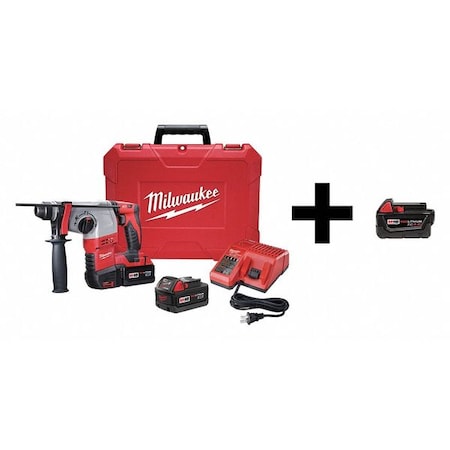 Rotary Hammer with Add Battery 18V by USA Milwaukee Power Demolition Rotary Hammers