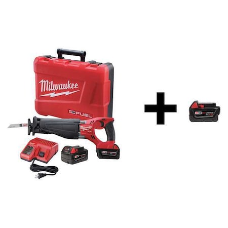 Recip Saw with Additional Battery 18V Type 2720 22 / 48 11 1840 by USA Milwaukee Cordless Power Reciprocating Saws