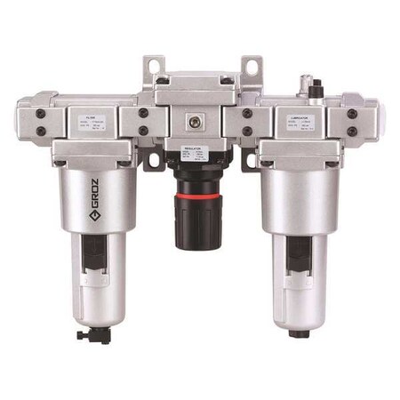 Filter/Regulator/Lubricator 1In 230cfm by USA Groz Compressed Air Filters Regulators & Lubricators