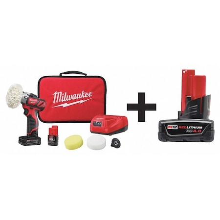 Cordless Polisher Kit 12.0V by USA Milwaukee Electric Polishers And Buffers