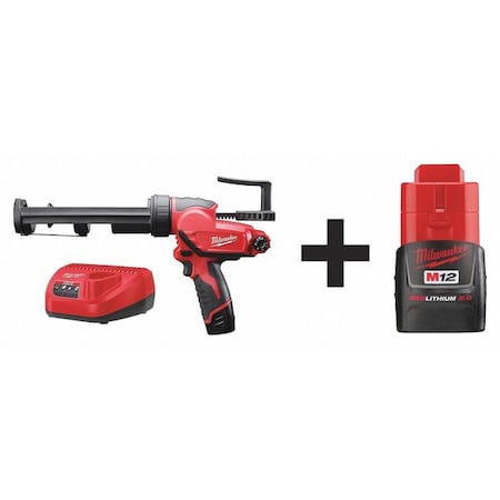 Cordless Caulk Gun Kit 12.0V by USA Milwaukee Cordless Caulk Guns