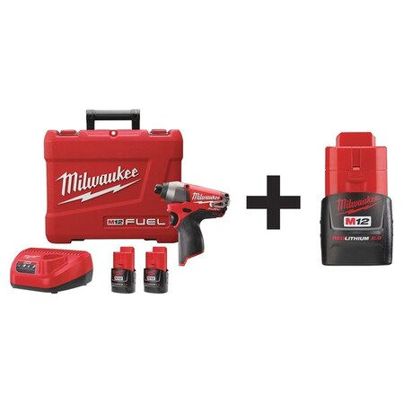 Cordless Impact Driver Kit 12.0V Type 2453 22 48 11 2420 by USA Milwaukee Cordless Power Impact Tools