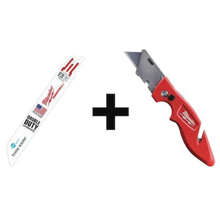 Reciprocating Saw Blade 3/4in.W 18 Teeth by USA Milwaukee Reciprocating Power Saw Blades