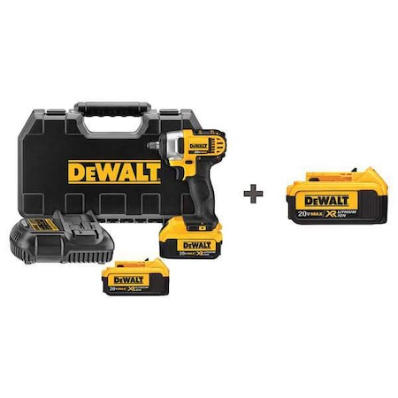 Cordless Impact Wrench Kit 3/8in Keyless by USA Dewalt Cordless Power Impact Tools