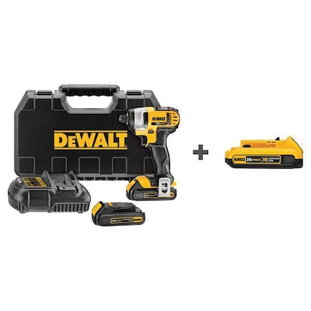 Cordless Impact Driver 1.5A/hr. 2.8 lb. by USA Dewalt Cordless Power Impact Tools
