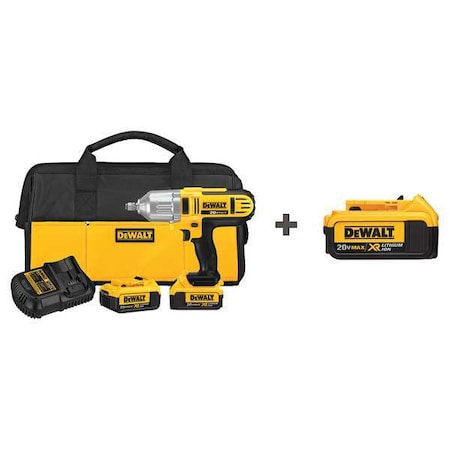 Cordless Impact Wrench Kit 400 ft. lb. by USA Dewalt Cordless Power Impact Tools