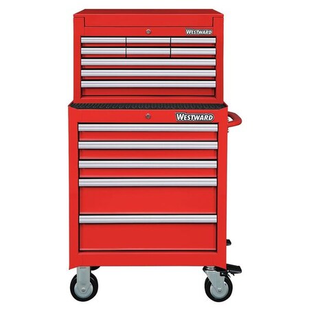Combntn Tool Chest/Cabnt 49 5/8 in.H Red by USA Westward Rolling & Combination Cabinets & Carts