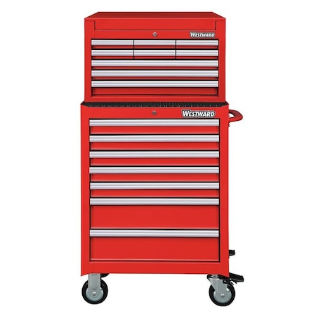 Combntn Tool Chest/Cabnet 49 3/4 in. Red by USA Westward Rolling & Combination Cabinets & Carts