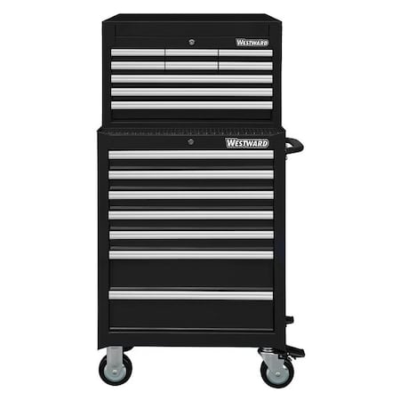 Cmbntn Tool Chest/Cabint 55 3/4 in.H Blk by USA Westward Rolling & Combination Cabinets & Carts