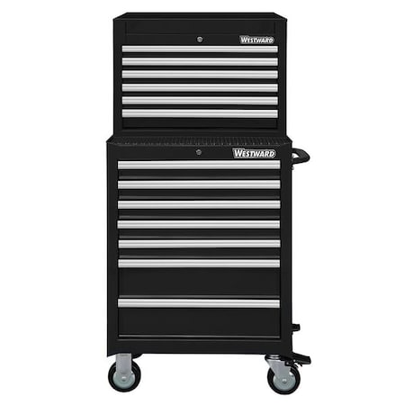 Cmbtn Tool Chest/Cabnt 26in.W 18in.D Blk by USA Westward Rolling & Combination Cabinets & Carts