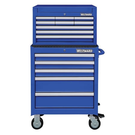 Cmbntn Tool Chest/Cabnt 49 5/8 in.H Blue by USA Westward Rolling & Combination Cabinets & Carts