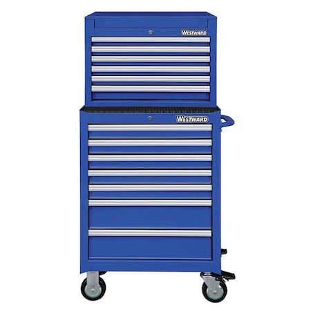Cmbntn Tool Chest/Cbnt 26in.W 18in.D Blu by USA Westward Rolling & Combination Cabinets & Carts