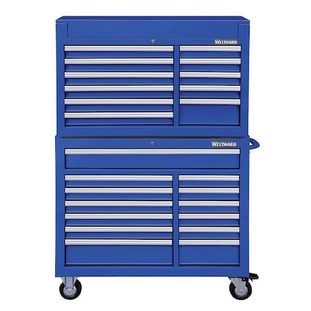 Cmbntn Tool Chst/Cbnt 42 in.W 18 1/2 in. by USA Westward Rolling & Combination Cabinets & Carts