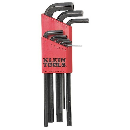 Hex Key Set Pieces 9 M7 Type LMK10 by USA Klein Hex Key Sets
