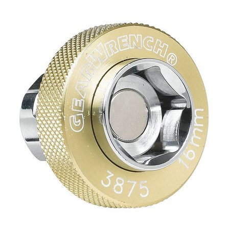 Oil Drain Plug Socket 3/8 in. Dr 16mm by USA Gearwrench Sockets