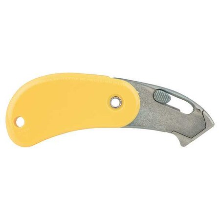 Folding Safety Cutter 4 in. Yellow PK12 by USA Pacific Handy Cutter Utility Knives