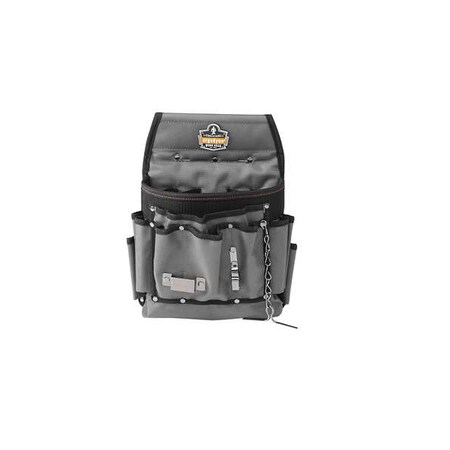 Tool Pouch Electricians 7 Pockets Gray by USA Ergodyne Soft Sided Tool Storage Products