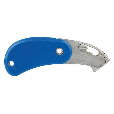 Folding Safety Cutter 4 in. Blue PK12 by USA Pacific Handy Cutter Utility Knives
