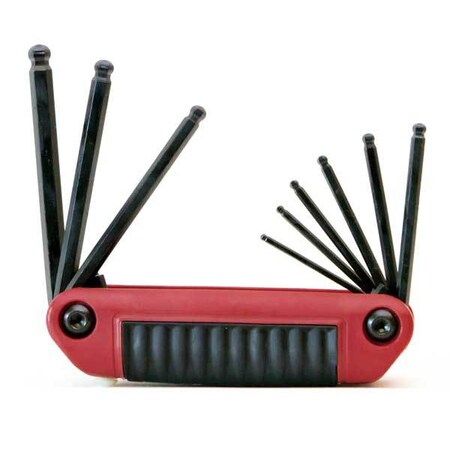 Ball End Hex Key Set Pieces 9 S11 Type 25919 by USA Eklind Hex Key Sets