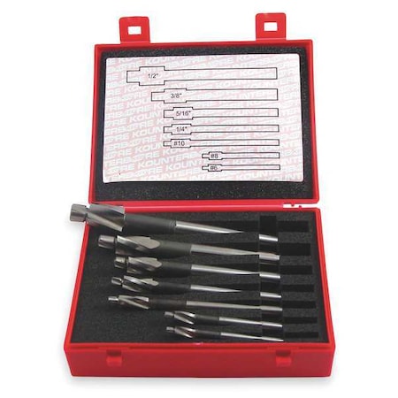 Counterbore Set Close Fit 7 PC #6 1/2 In by USA KEO Specialty Porting Tools & Counterbores
