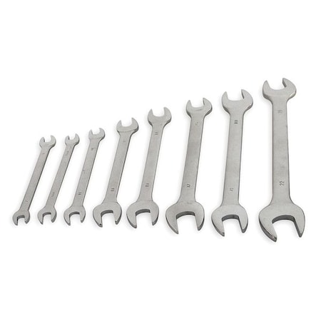 Open End Wrench Set 15 Deg 6 22mm 8 Pc by USA Westward Combination Wrench Sets