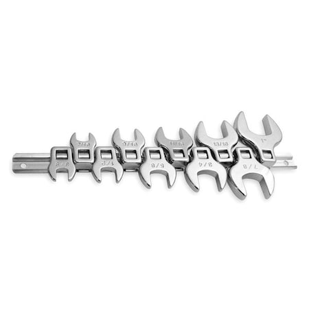 Crowfoot Sockt Set Opn End 3/8" Dr 10 Pc by USA Westward Crowfoot Socket Wrenches