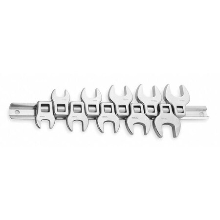Crowfoot Sockt Set Opn End 3/8" Dr 10 Pc Type 1EYF1 by USA Westward Crowfoot Socket Wrenches