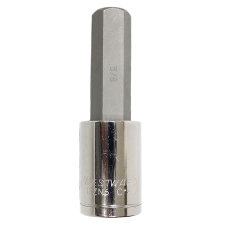 Socket Bit 1/2 in. Dr 5/8 in. Hex by USA Westward Hand Ratchets