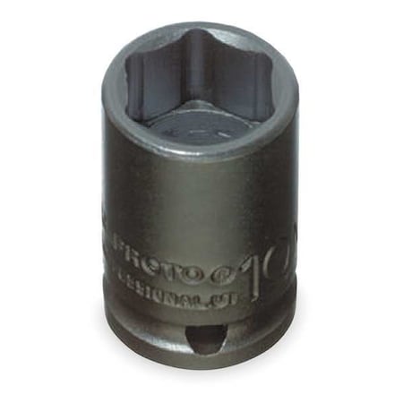 Impact Socket 1/4 In Dr 12mm 6 pt Type J6912M by USA Proto Sockets