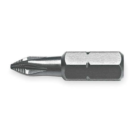 Torsion Bit SAE 1/4" Hex #2 1" S2 Steel Type J60010 by USA Proto Screwdriver Bits
