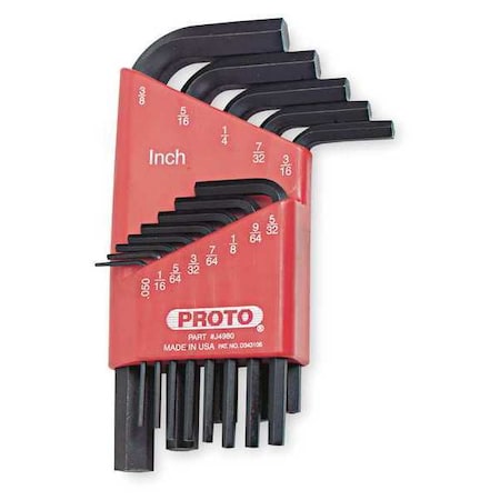 Hex Key Set Pieces 13 S17 Type J4980 by USA Proto Hex Key Sets