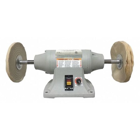 Buffer 8 In 120 V 3/4 HP 5/8 In Shaft by USA Dayton Electric Polishers And Buffers