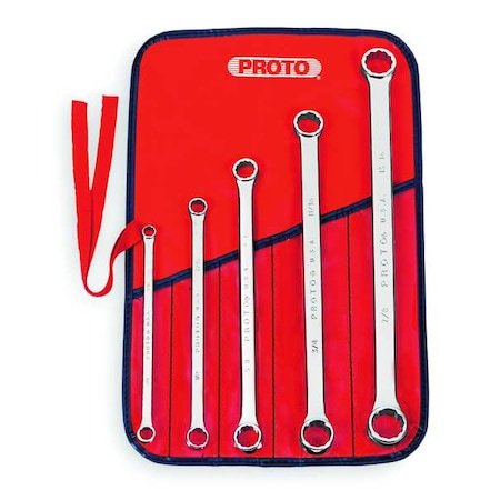 Box End Wrench Set 5/16" to 7/8" 5 pcs. by USA Proto Combination Wrench Sets