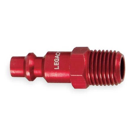 Coupler Plug (M)NPT 1/4 Aluminum Type A73440D BG by USA Legacy Pneumatic Hose Quick Connect Fittings