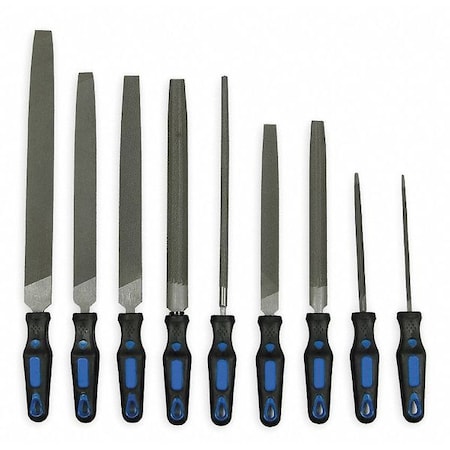 General Purpose File Set Ergonomic 9 PC by USA Westward Hand Files & Rasps