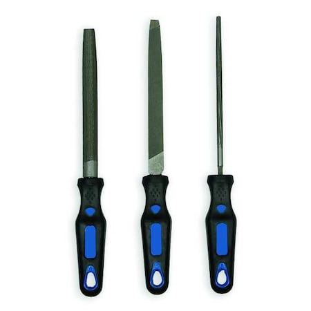 General Purpose File Set Ergonomic 3 PC by USA Westward Hand Files & Rasps
