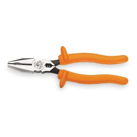 Insulated Linemans Pliers 8 1/2 In by USA Klein Cable & Wire Crimping Tools
