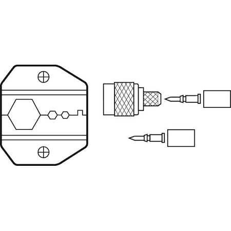 Replacement Die For RG8/11 RG213 RG216 by USA Ideal Crimping Tool Dies