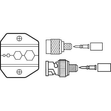 Replacement Die For RG9 And RG6 by USA Ideal Crimping Tool Dies