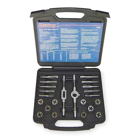 Tap/Die Set 22 Pieces Type 1PZ48 by USA Westward Tap & Die Sets