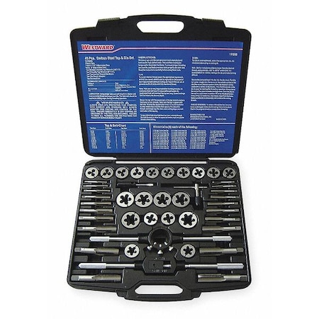 Tap/Die Set 45 Pieces by USA Westward Tap & Die Sets