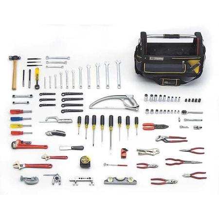 Tradesman Tool Set HVAC SAE 105 3/8 In. by USA Proto General Hand Tool Kits
