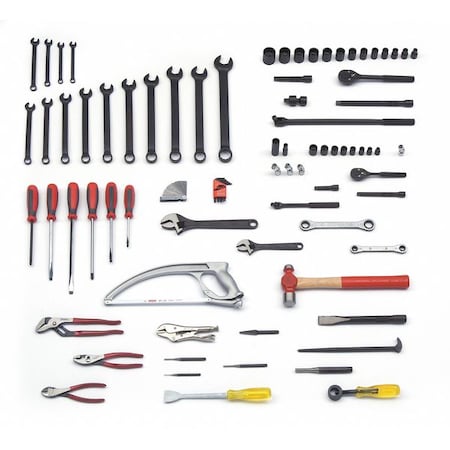 Railroad Tool Set Machinst SAE 89 Pieces by USA Proto General Hand Tool Kits