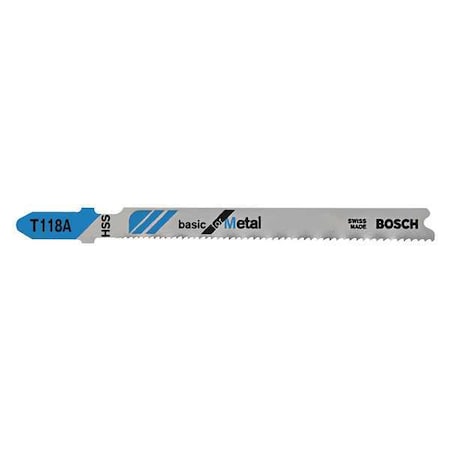 Jigsaw Blade 3 5/8 In. L T Shank PK5 by USA Bosch Power Jig Saw Blades